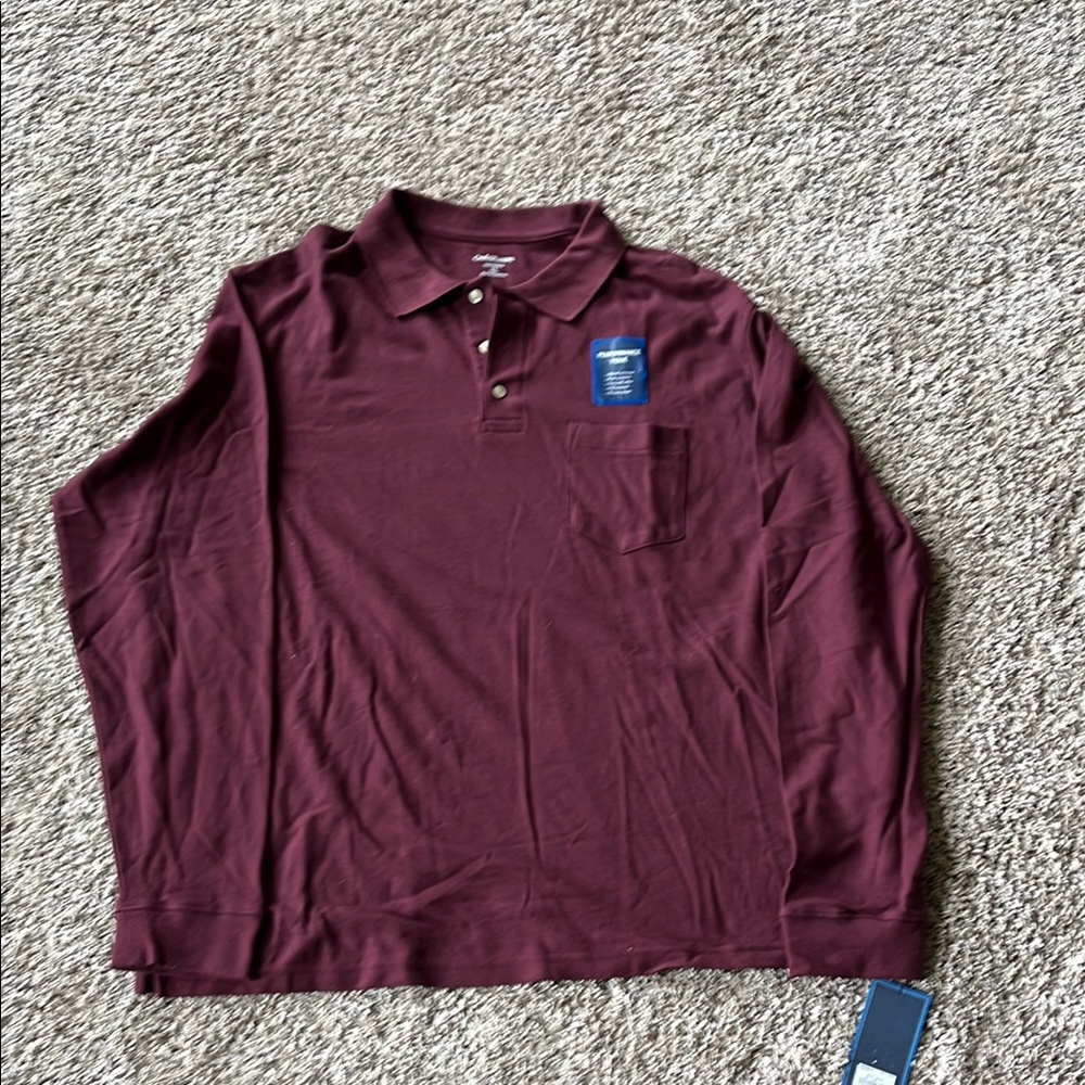 Men's Burgundy Polo Shirt